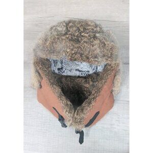Mad Bomber Trapper Hat REAL Rabbit Fur Bomber Aviator Skiing Sz M(W) S( Man)